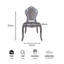 Ver imagem 4 de Cadeira de Jantar Acrilico Fume Princess 97x5cm X 52cm X 49cm