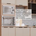 Ver imagem 4 de Cozinha Modulada Compacta 5 Peças com Espaço para Forno e Micro-ondas sem Tampo Aspen Luciane Móveis