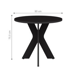 Mesa de Sala Cagliari Preto - 2