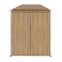 Ver imagem 7 de Mesa Escrivaninha 170cm X 60cm e Armário 2 Portas F5 Office Cor:macadâmia com Branco