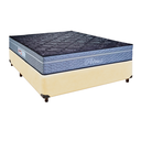 Ver imagem 1 de Cama Box Bege Casal + Colchão Molas Ensacadas Petrus Paropas