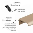 Ver imagem 4 de Kit 20 Puxador Port Gaveta Móveis Cozinha Drop Alumínio 50mm - Champanhe