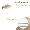 Ver imagem 2 de Kit 20 Puxador Port Gaveta Móveis Cozinha Drop Alumínio 50mm - Champanhe