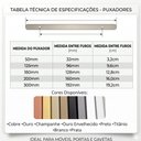 Ver imagem 7 de Kit 20 Puxador Port Gaveta Móveis Cozinha Drop Alumínio 50mm - Champanhe