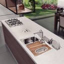 Ver imagem 7 de Cuba Tramontina Morgana 60 Fx de Sobrepor em Aço Inox 69x49 com Acessórios