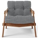 Ver imagem 3 de Kit 04 Poltronas Decorativa Fixa para Sala Living Ikary L02 Canela Pied Poule - Lyam Decor