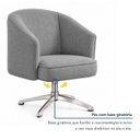 Ver imagem 6 de Kit 2 Poltronas Giratórias Linho Premium Base Alumínio Juliana