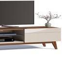 Ver imagem 2 de Rack Classic 2 Gavetas 1.8 Imcal 11875 Off White Freijó Sala