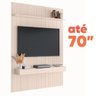 Painel para Tv até 70 Polegadas 1,80x2,40m Ripado com Nicho Arbo Off White Edn - 1