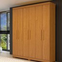 Ver imagem 1 de Guarda-Roupa Casal Canadá 6 Portas 100% MDF - Linhamobília Cinamomo