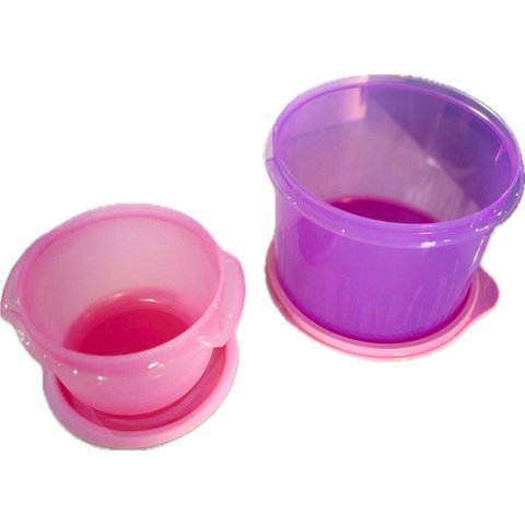 Tupperware Kit 2 Peças Caixa Estilo 1,7L E Tigela Mágica 600Ml Tutu Kit 2 Peças Caixa Estilo 1,7L E