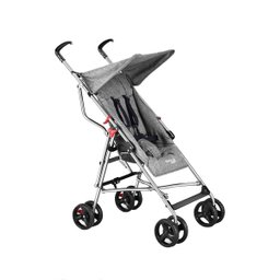 Carrinho De Bebê Passeio Guarda Chuva Pocket Plus Cinza De 6 Meses a 15Kg Multikids - 1