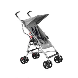 Carrinho De Bebê Passeio Guarda Chuva Pocket Plus Cinza De 6 Meses a 15Kg Multikids
