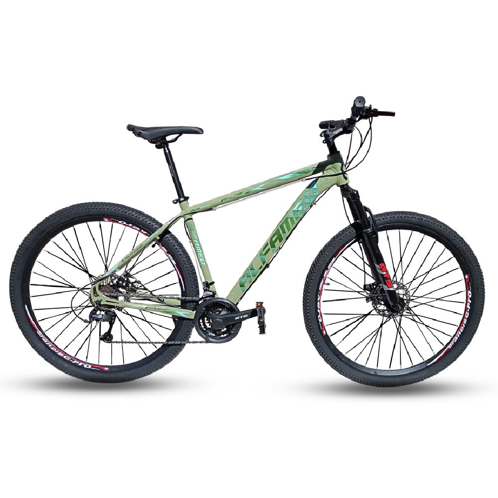 Bicicleta 29 Alfameq AFX 21 velocidades (verde/azul) - 17'' - 1