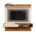 Ver imagem 4 de Painel Home Suspenso Niterói Off White/Canela para TV até 65” - Mobler