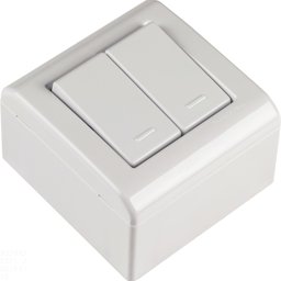 Caixa de Sobrepor com 2 Interruptores Simples 10 A 250 V Tramontina LizFlex Branca Tramontina - 2