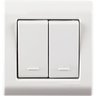 Caixa de Sobrepor com 2 Interruptores Simples 10 A 250 V Tramontina LizFlex Branca Tramontina - 6
