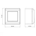 Ver imagem 4 de Caixa de Sobrepor com 2 Interruptores Simples 10 A 250 V Tramontina LizFlex Branca Tramontina