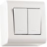 Caixa de Sobrepor com 2 Interruptores Simples 10 A 250 V Tramontina LizFlex Branca Tramontina - 1