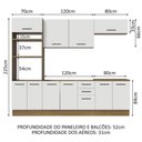 Ver mais imagens de Cozinha Completa 270001 com Armário e Balcão Rustic/branco