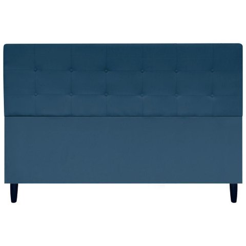 Cabeceira Cama Ivy King Ivy 195 Cm Suede Azul-marinho, Suede