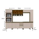 Ver imagem 3 de Cozinha Modulada Henn Connect 8 Peças (2 Armários + 2 Balcões + 2 Paneleiros + 2 Complementos) C8P12