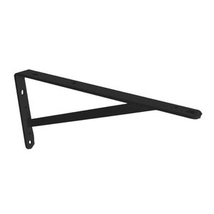 2 Suporte Prateleira Mão Francesa Reforçada 20 Cm Preta