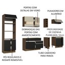 Ver imagem 4 de Armário de Cozinha Completa 290cm Rustic/Preto/Crema Vicenza Madesa 15