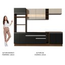 Ver imagem 6 de Armário de Cozinha Completa 290cm Rustic/Preto/Crema Vicenza Madesa 15