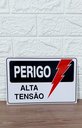 Ver imagem 5 de Kit Combo 10 Placa de Sinalização Perigo Alta Tensão 20 X 30