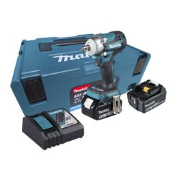 Chave de Impacto à Bateria 1/2" 330 N.m + 2 Baterias 18V 5,0Ah + Maleta - Makita DTW300RTJ - 1