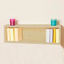 Ver imagem 7 de Nicho Retangular Decorativo 70x15x15 Natural em Mdf