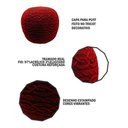 Ver imagem 4 de Puff com Capa de Tricot 40x40cm Decorativo Marsala