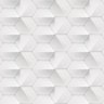 Papel Parede Branco Efeito 3D Relevo Sala Copa 0.50x3.00m - 1