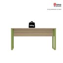 Ver mais imagens de Escrivaninha Mesa Escritório X 150cm Industrial Noce Naturalle e Verde Miró Marrom/Marromle