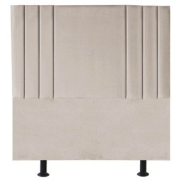 Cabeceira Cama Box Solteiro Estofada Grécia 90cm Suede:bege - 1