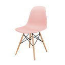 Ver imagem 1 de Cadeira Eames Pés de Madeira Rosa - Escritório