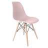 Cadeira Eames Pés de Madeira Rosa - 1