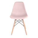 Ver imagem 2 de Cadeira Eames Pés de Madeira Rosa - Escritório