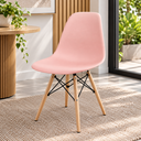 Ver imagem 2 de Cadeira Eames Pés de Madeira Rosa - Escritório