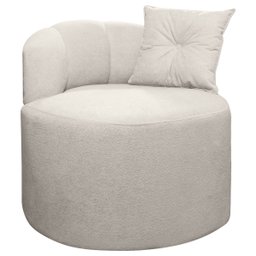 Kit Sofá Orgânico Plaza 2 Lugares 145cm e 1 Poltrona Linho Bouclê Bege Sofa Store - 6