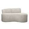 Kit Sofá Orgânico Plaza 2 Lugares 145cm e 1 Poltrona Linho Bouclê Bege Sofa Store - 3