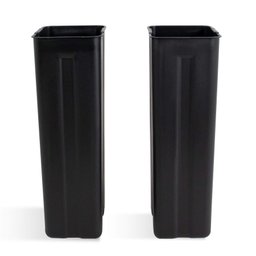 Lixeira Seletiva Dupla Inox Office Healer Premium 2 divisórias de 30L - 5