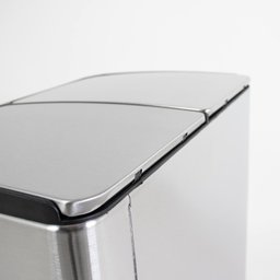 Lixeira Seletiva Dupla Inox Office Healer Premium 2 divisórias de 30L - 10