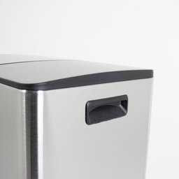 Lixeira Seletiva Dupla Inox Office Healer Premium 2 divisórias de 30L - 9