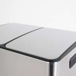 Lixeira Seletiva Dupla Inox Office Healer Premium 2 divisórias de 30L - 7