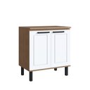 Ver imagem 1 de Balcão para Cozinha 2 Portas Provençal Marrom/Jequitiba/Branco