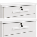 Ver imagem 3 de Cômoda Monique 8 Gavetas com 2 Fechaduras para Quarto de Casal e Organização