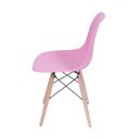 Ver imagem 3 de Cadeira Charles Eames Eiffel Dkr Base Madeira:rosa