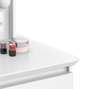 Ver imagem 3 de Penteadeira Camarim com Espelho 5 Gavetas Strass Patrimar Móveis Branco